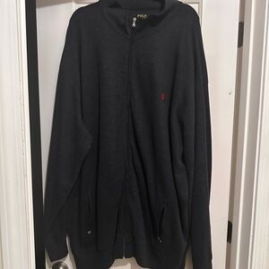 Polo by Ralph Lauren Men's Dark Gray Zip-Up Sweater